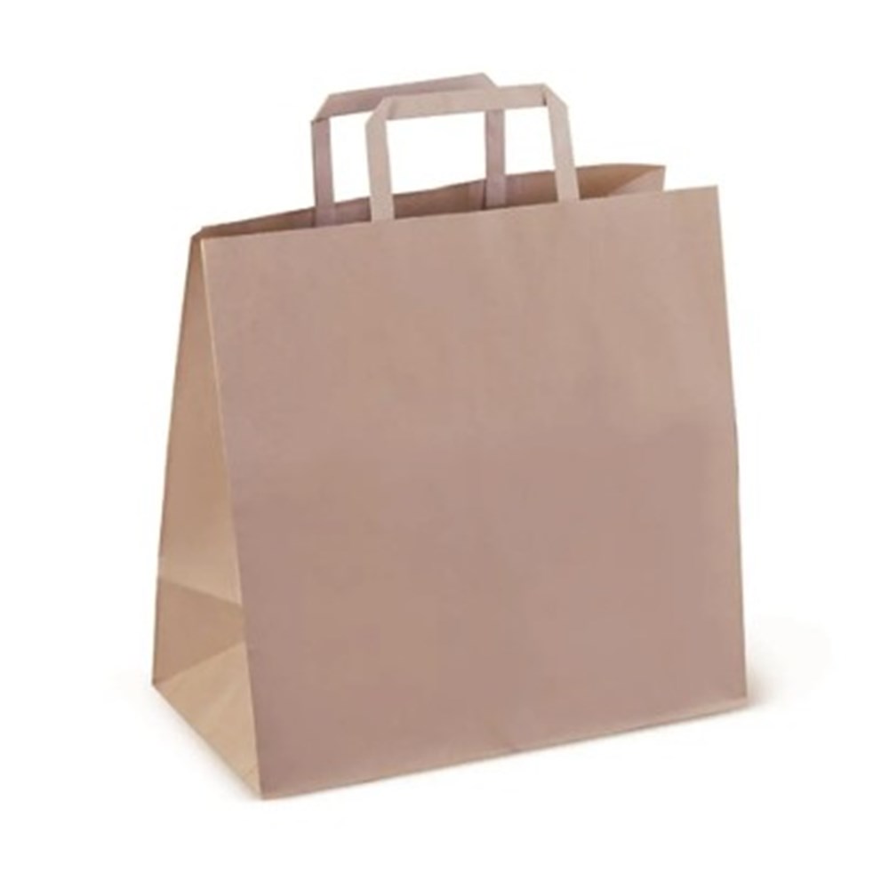 Brown Twist Handle Delivery Bag (Uber) 250pcs