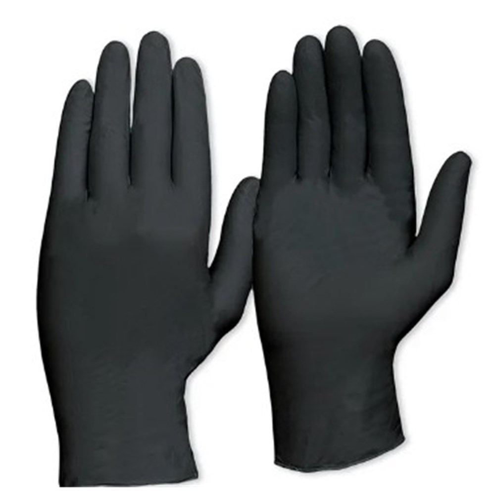 Gloves Black Nitrile XL 
