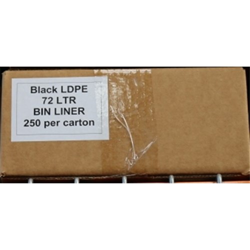 Bin Liners M/Duty 54L Black 850 x 640mm