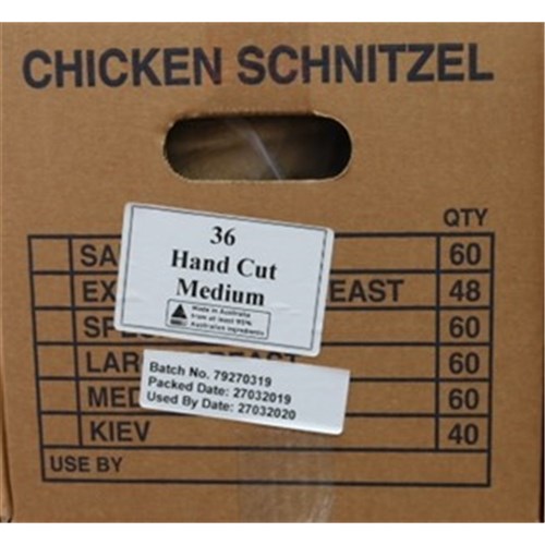 Chicken Schnitzel Hand Cut M 6pcs (200g-220g)