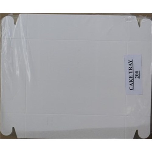 Cake Tray 20 Double White