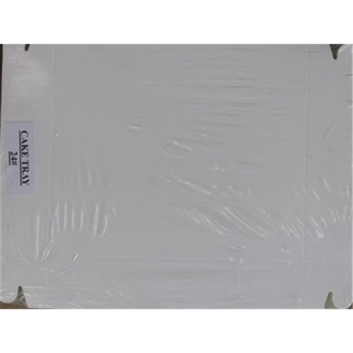 Cake Tray 24 Double White