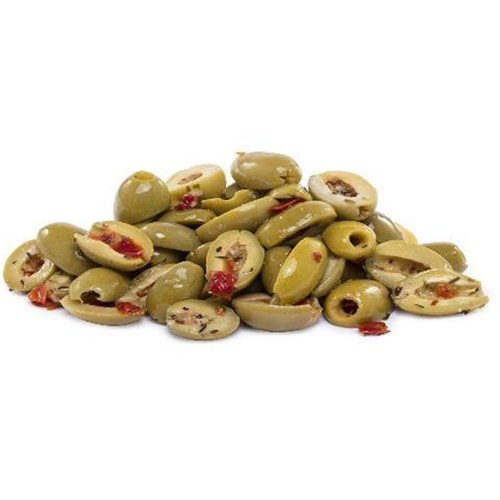 Marinated Green Split Olives 2kg