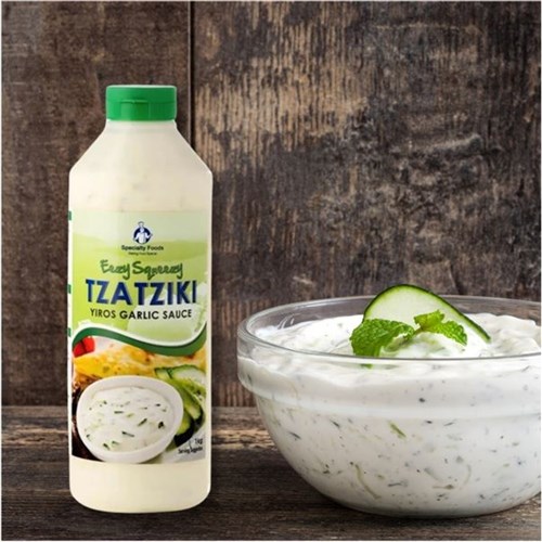 Tzatziki Garlic Sauce Sqz Bottle 1kg (6)