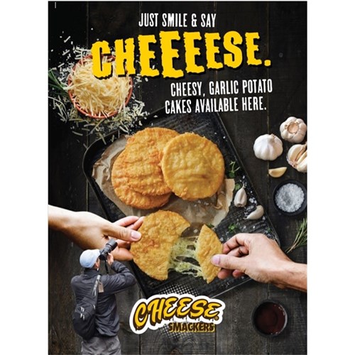 Cheese Smackers (Cheese & Garlic Potato Cakes)