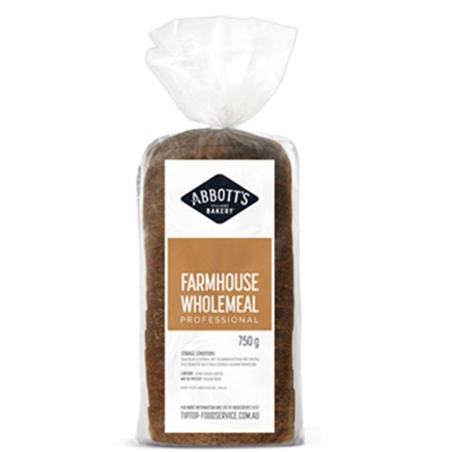 Farmhouse Wholemeal Sliced Bread 6x750g 