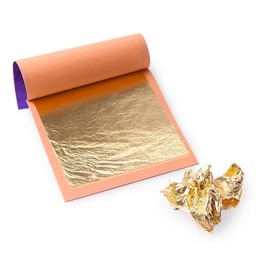 Gold Leaf Sheet Edible 24K (9cm x 9cm) 20pcs