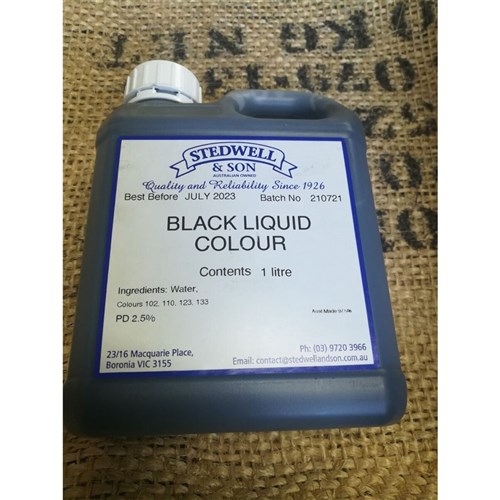 Black Food Colouring / Dye 5L Bottle