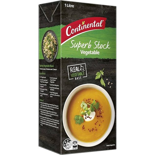 Vegetable Stock Liquid Continental 1L