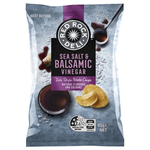 Chips - Sea Salt & Balsamic Vinegar (18x45g)
