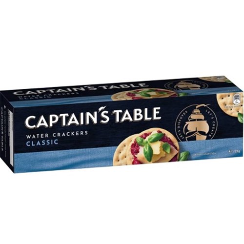 Captains Table Classic Water Cracker 125g