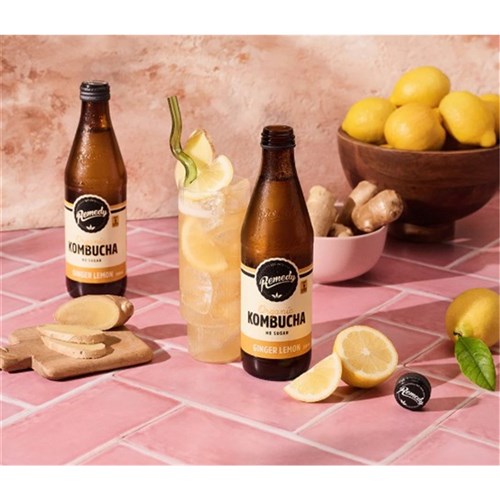 Ginger and Lemon Kombucha Glass (12x330ml)