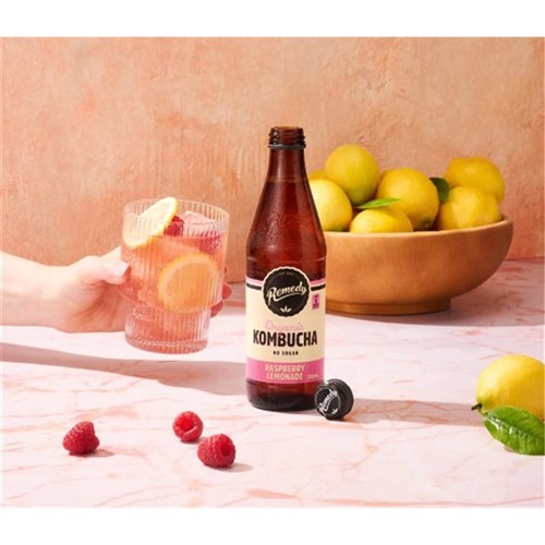Raspberry Lemonade Kombucha Glass (12x330ml)