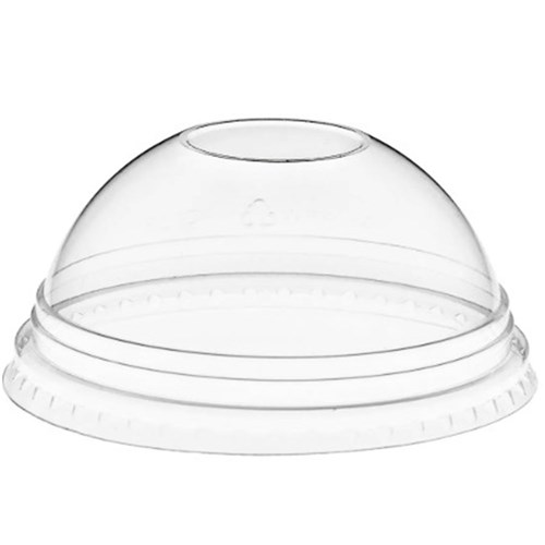 Plastic Dome Lid 20oz No Hole 50pcs Sleeve