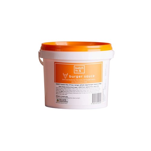 Burger Sauce - Free Range Whole Egg 