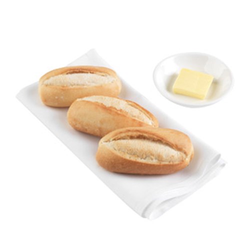 Dinner Roll White Full Bake (25gx300pcs) (9550)
