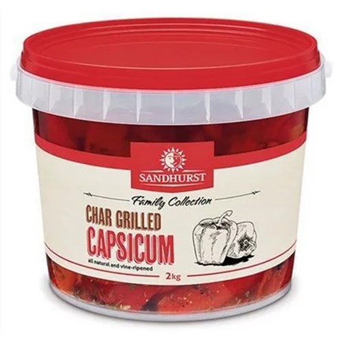 Chargrilled Capsicum (Peppers) 2kg Tub