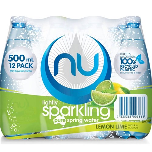 Flavoured Sparkling Water Lemon Lime (500ml x 12)