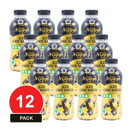 Iced Choc Banana Milk 12 x 500ml Bottles