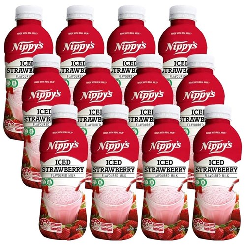 Iced Strawberry Milk 12 x 500ml Bottles