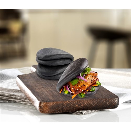 Charcoal Bao Bun Lotus Leaf Small