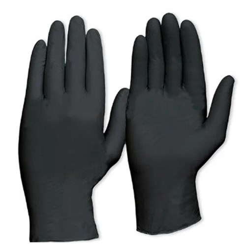 Gloves Black Nitrile XL 