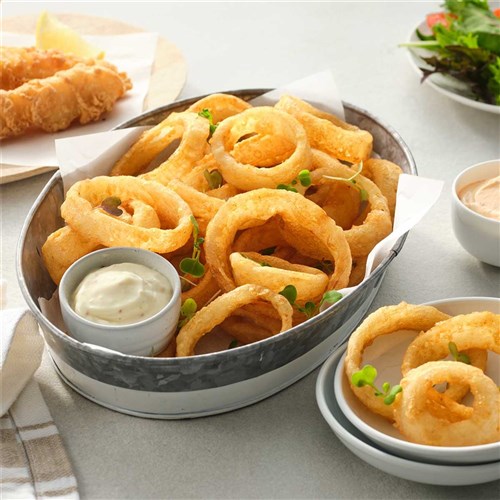 Hand Cut Battered Onion Rings 